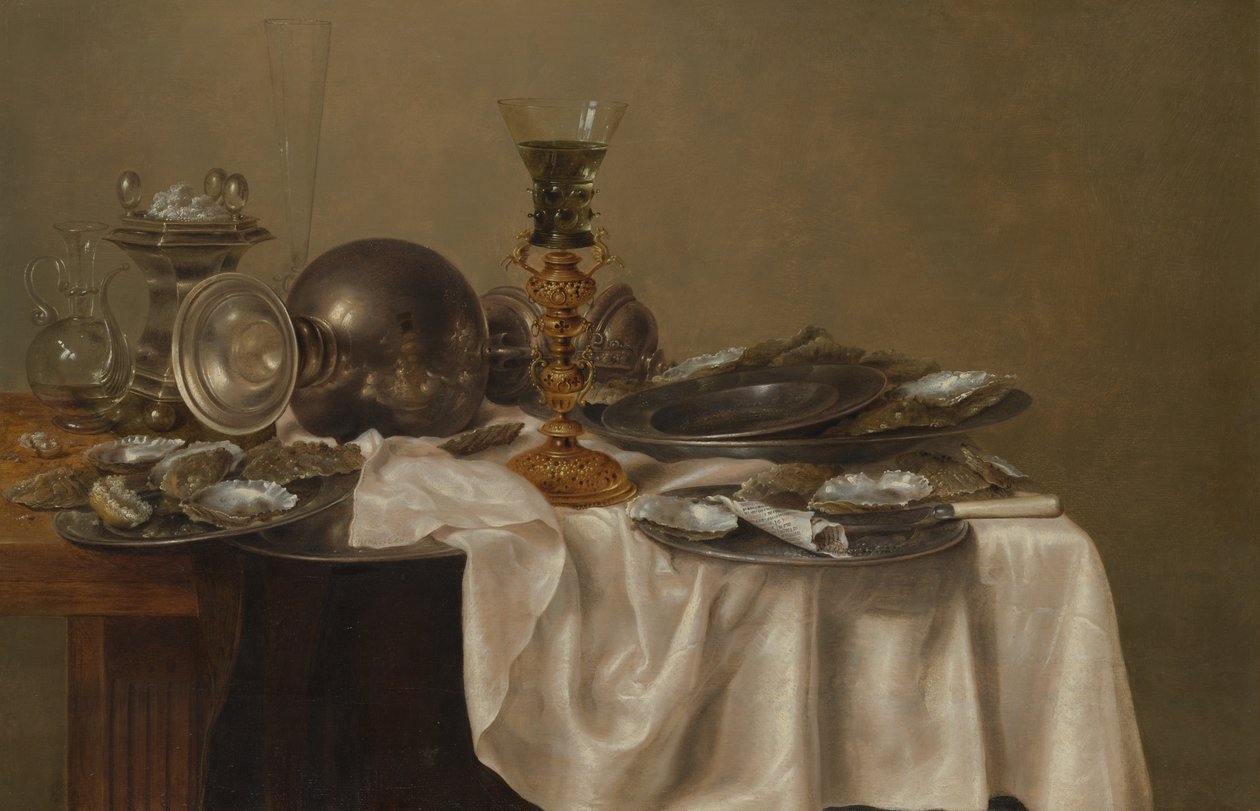 Breakfast Still Life by Willem Claesz. Heda