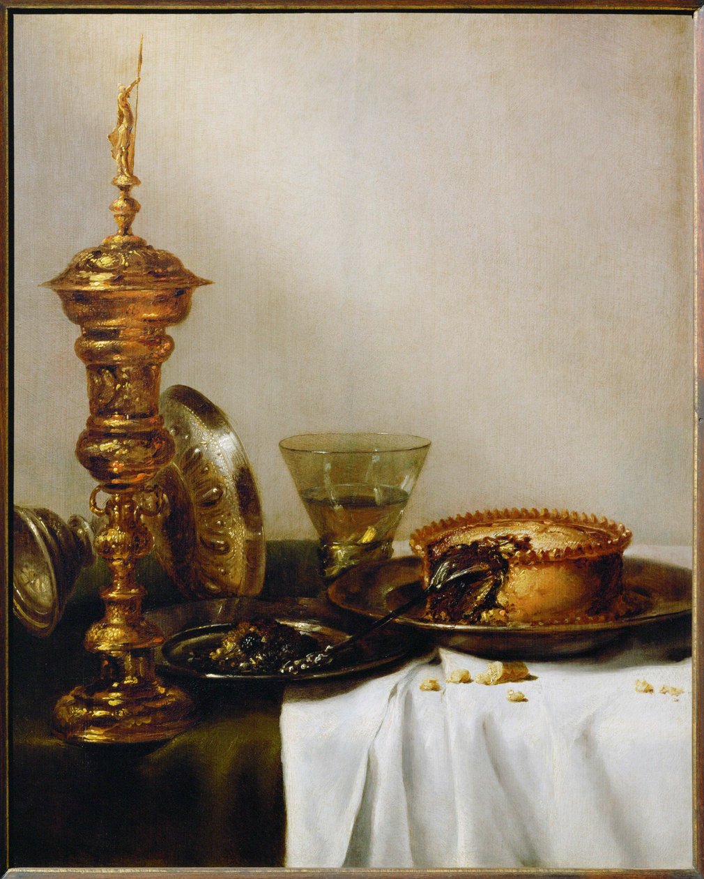 Breakfast still-life with chalice by Willem Claesz. Heda
