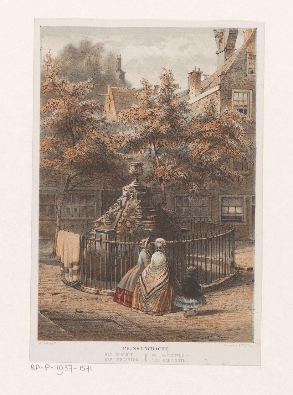 Fountain at the Labyrinth in Amsterdam by Willem Hekking jr.