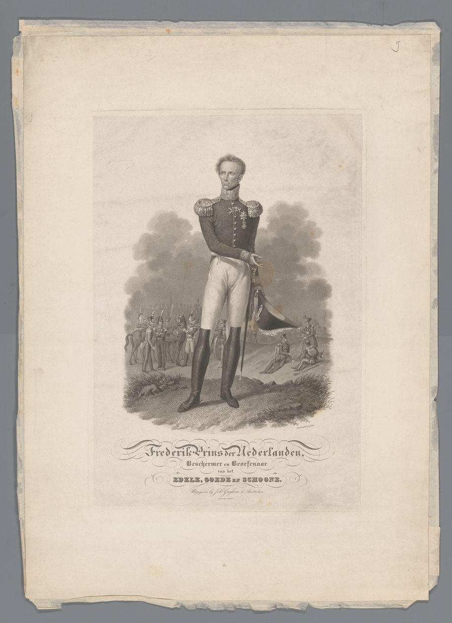 Frederick Prince of the Netherlands, Protector and Practitioner of the Noble, Good and Beautiful by Willem Hendrik Hoogkamer