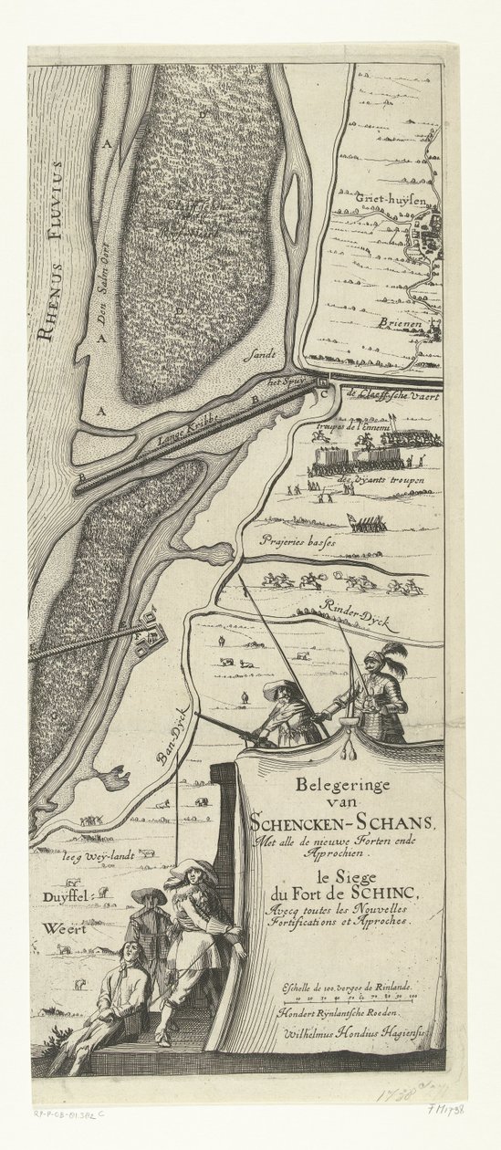 Siege of Schenckenschans, 1635 by Willem Hondius