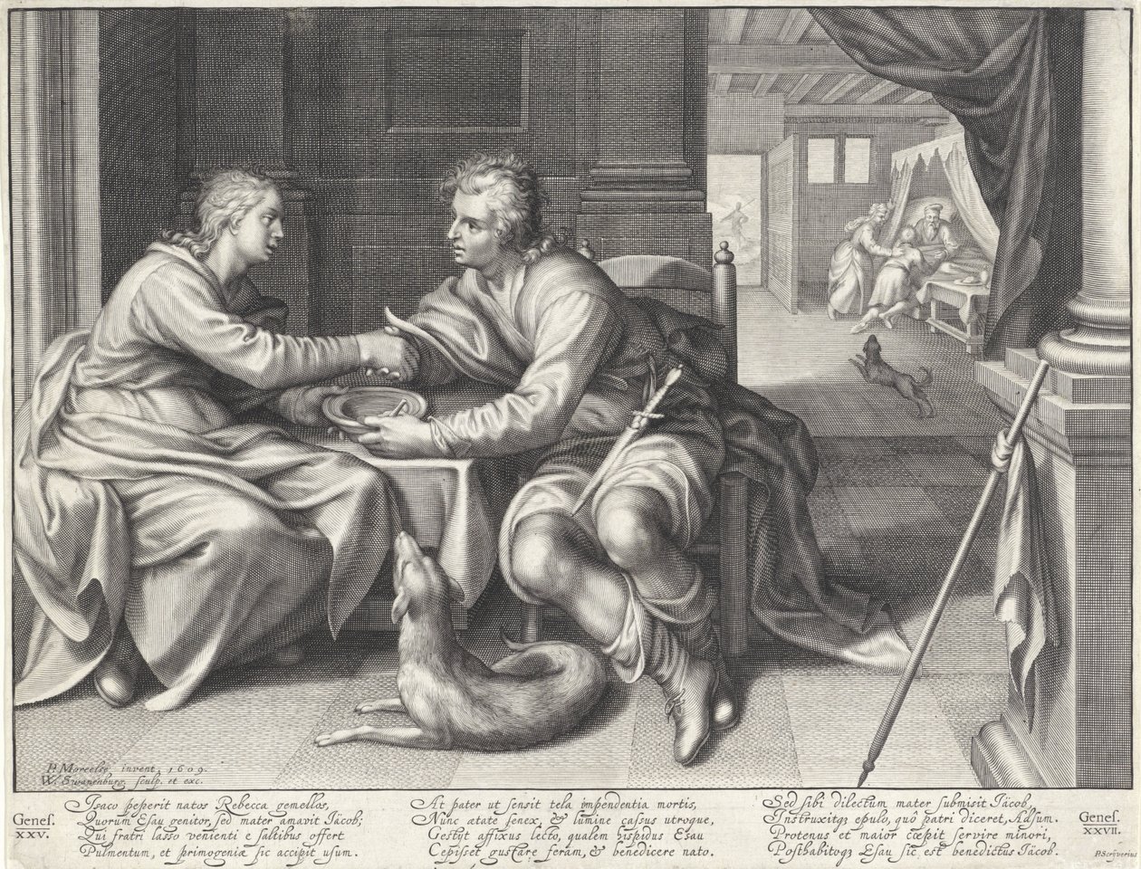 Esau Sells His Birthright to Jacob by Willem Isaacsz. van Swanenburg