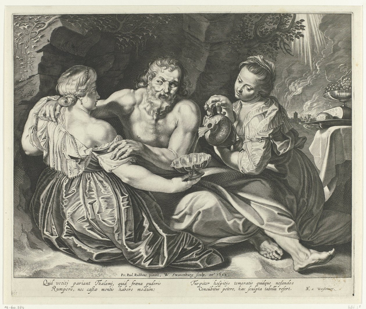 Lot Made Drunk by His Daughters by Willem Isaacsz. van Swanenburg