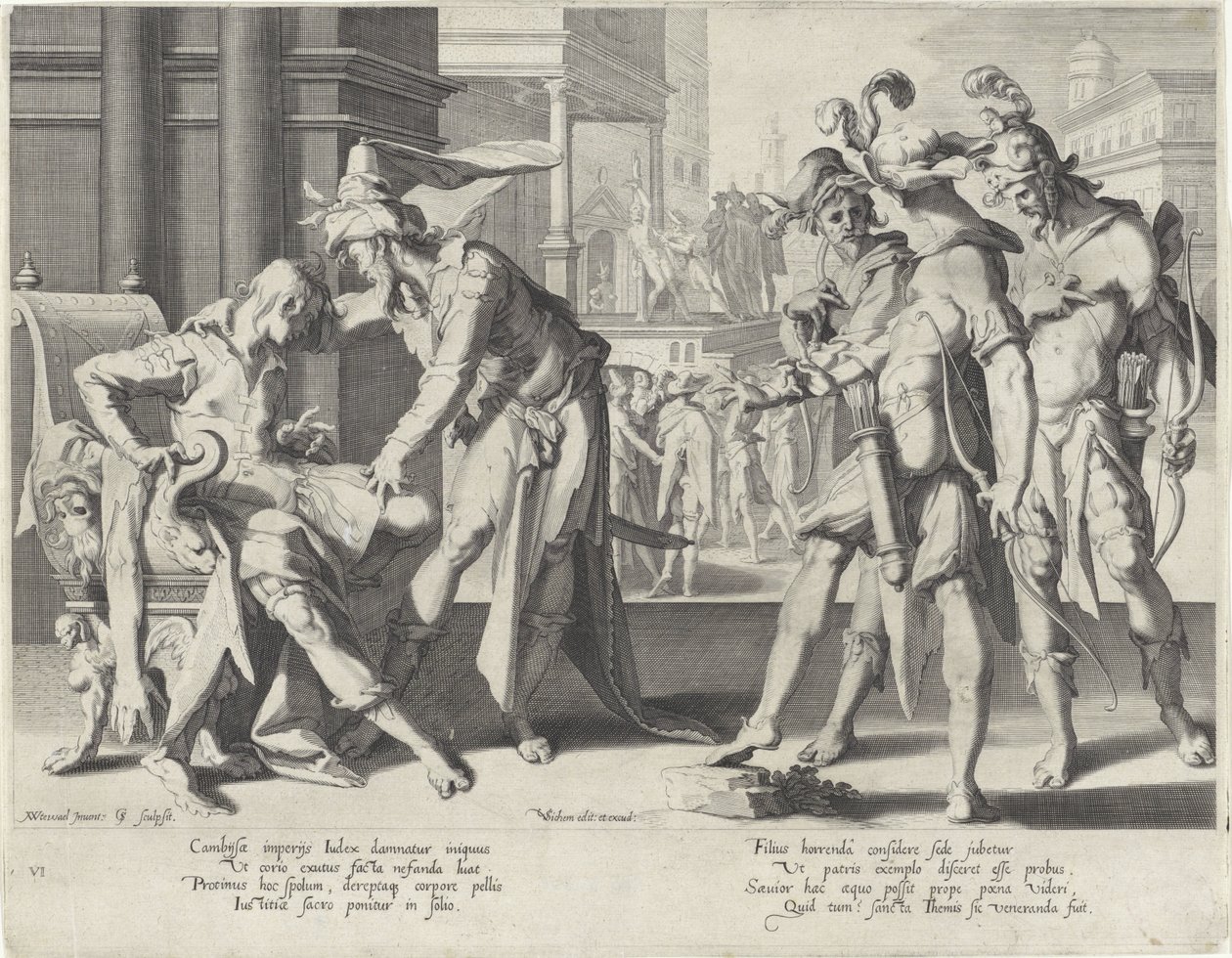 Judgment of Cambyses (Throne of Justice series) by Willem Isaacsz. van Swanenburg