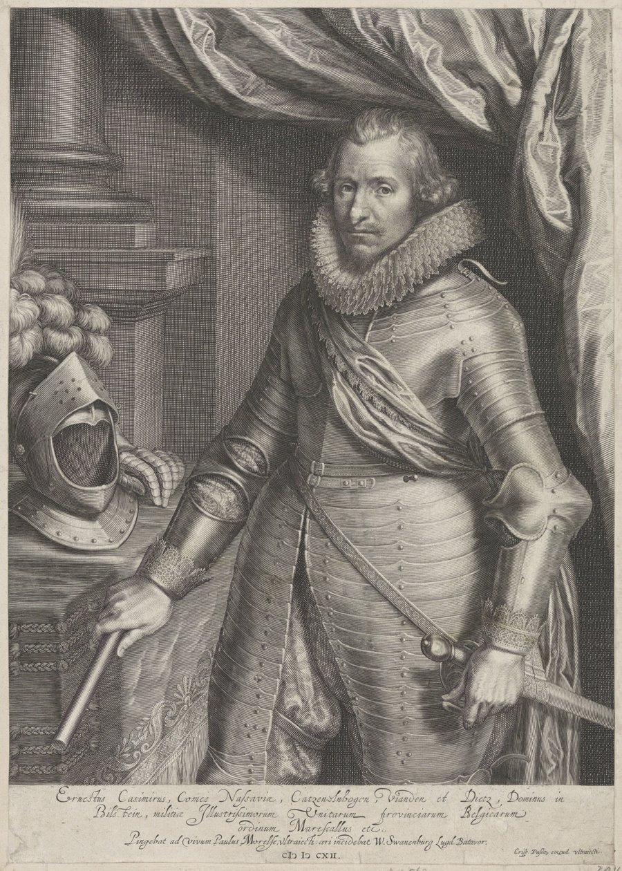 Portrait of Ernst Casimir, Count of Nassau-Dietz by Willem Isaacsz. van Swanenburg