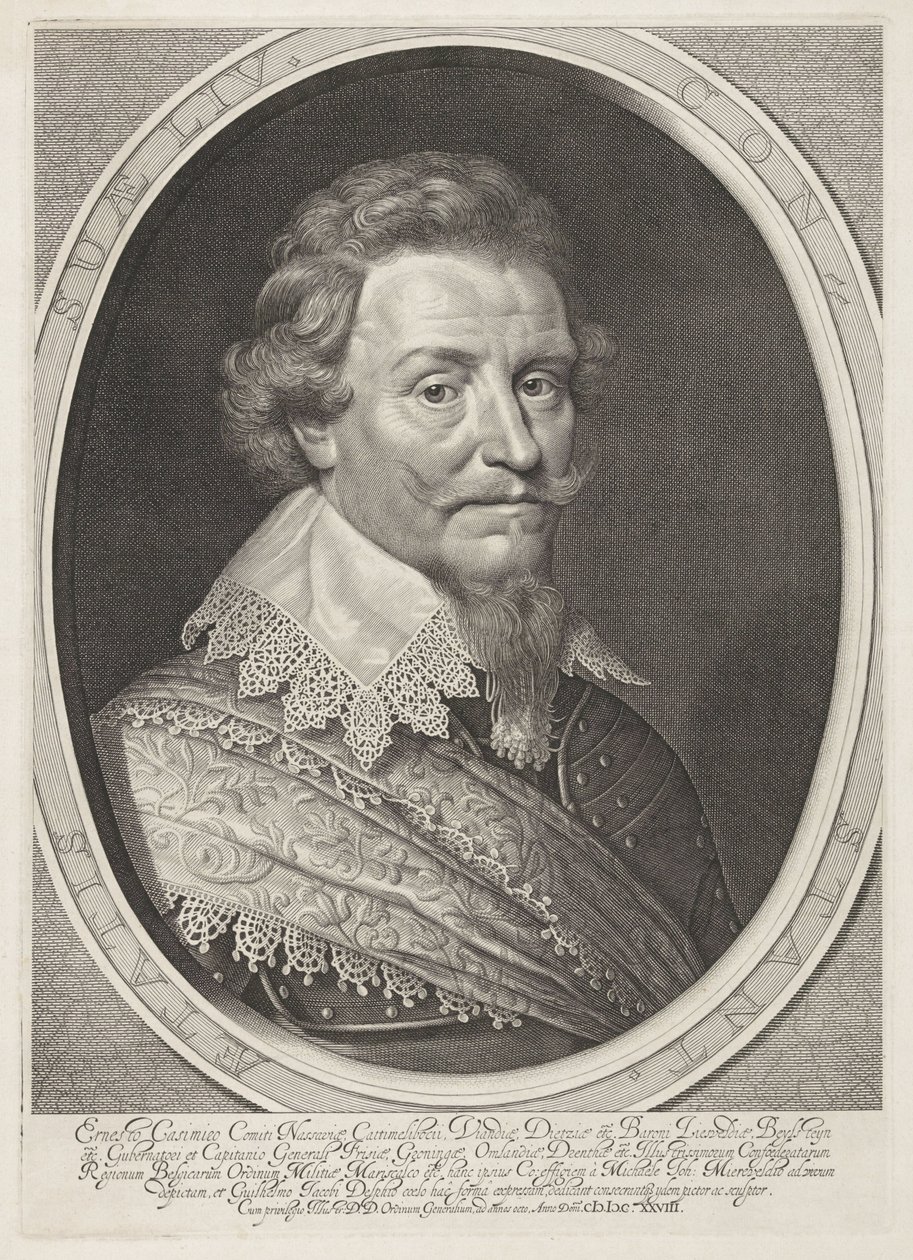 Portrait of Ernst Casimir, Count of Nassau-Dietz by Willem Jacobsz Delff