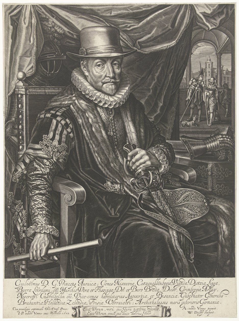 Portrait of William I, Prince of Orange by Willem Jacobsz Delff