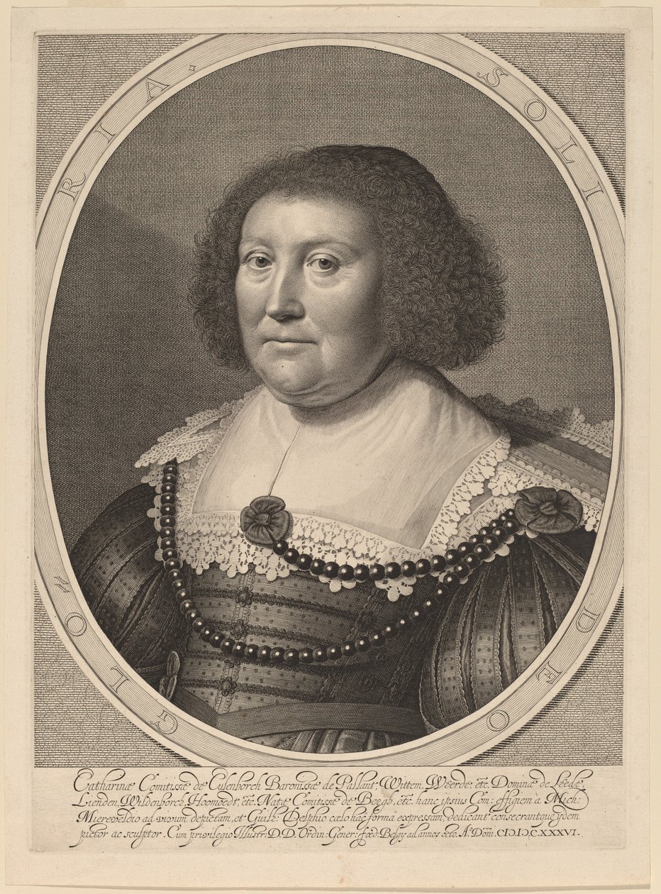 Catherine, Countess of Pallandt by Willem Jacobsz Delff after Michiel van Miereveld