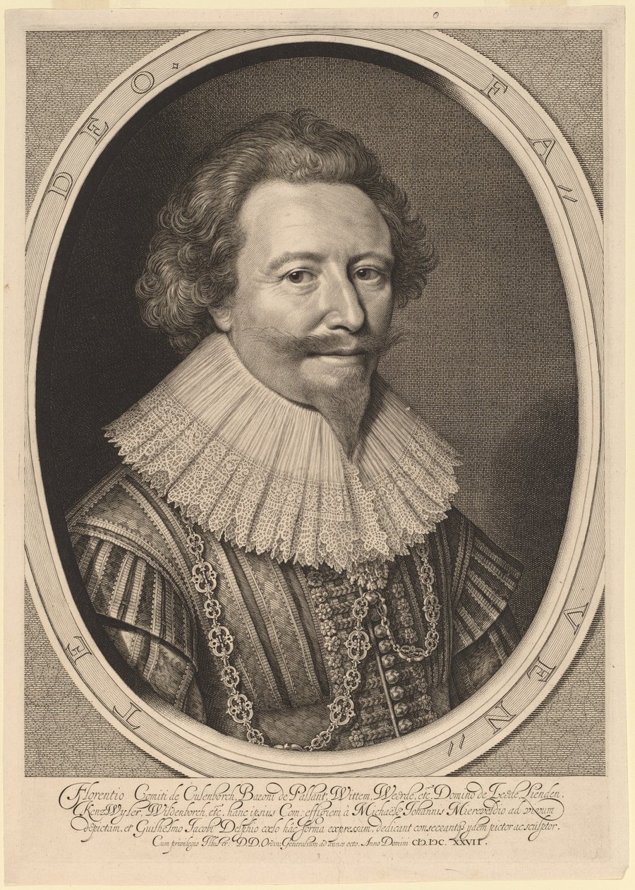 Florent II, Count of Pallandt by Willem Jacobsz Delff after Michiel van Miereveld
