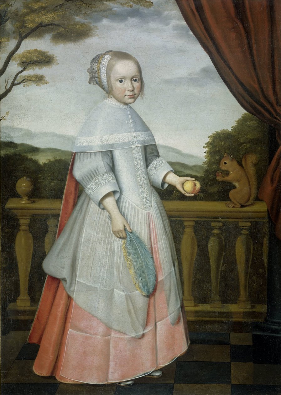 Portrait of Elisabeth van Oosten (1660-1714), as a Child by Willem Jansz. Ploy (attributed to)