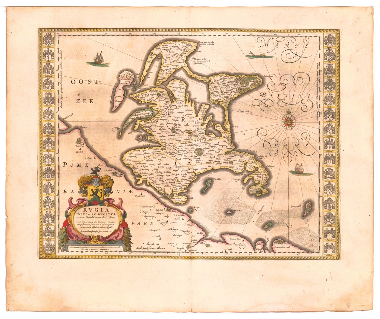 Rügen From: Theatrum Orbis Terrarum by Willem Janszoon Blaeu
