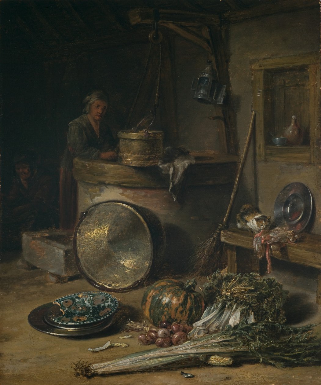 Peasant Interior with Woman at a Well, c.1642-43 by Willem Kalf