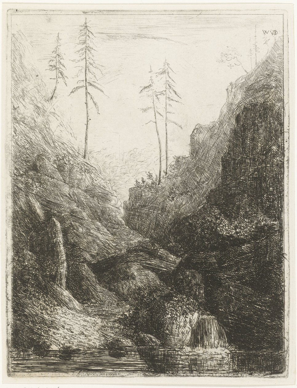 Rocky Landscape by Willem Matthias Jan van Dielen