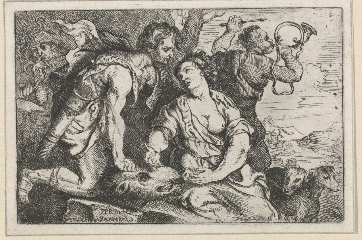 Meleager and Atalanta by Willem Panneels