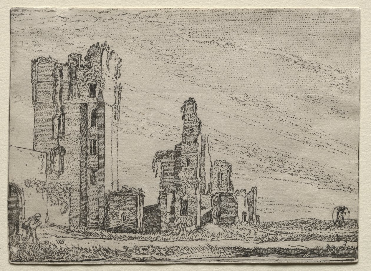 Ruins of the Castle Huys Te Kleef near Haarlem by Willem Pietersz Buytewech