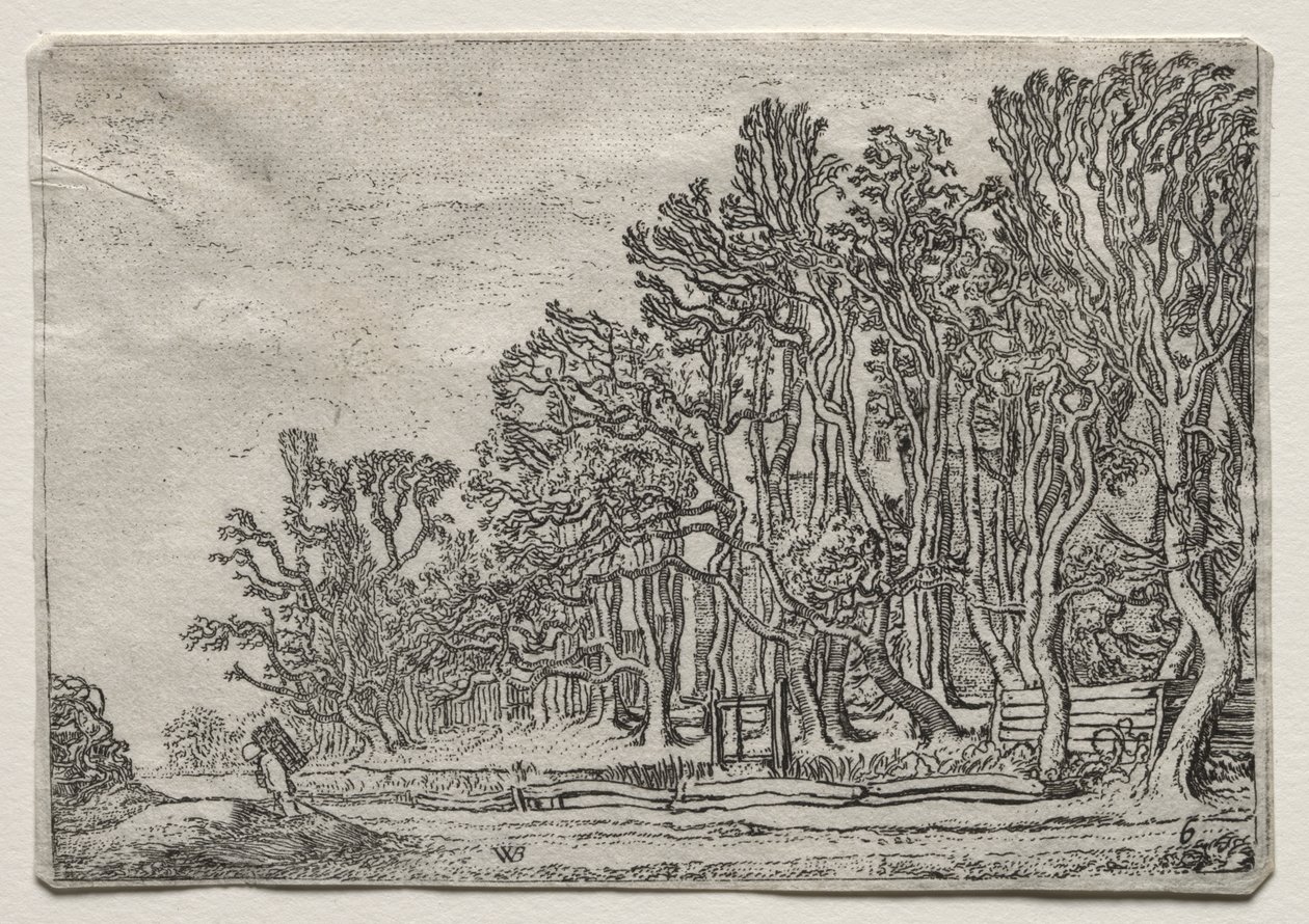 The Set of the Landscapes: Two Plank-Hedges by Willem Pietersz Buytewech