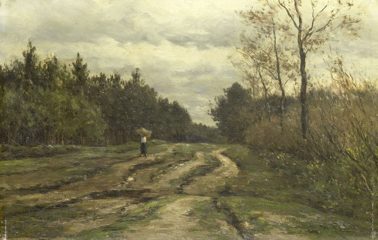 Country Road near Laren, (Province of North Holland) by Willem Roelofs (I)