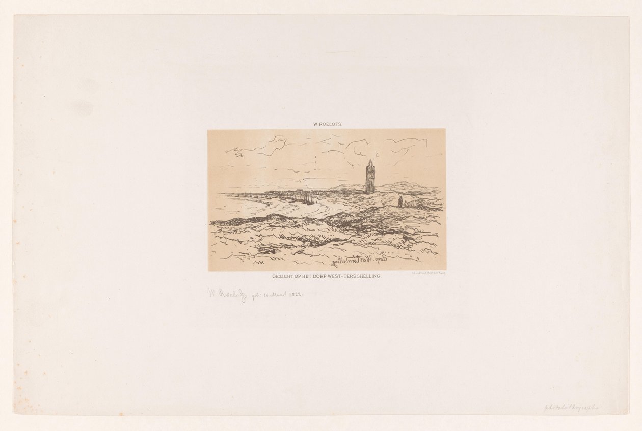 View of the Village of West-Terschelling by Willem Roelofs (I)