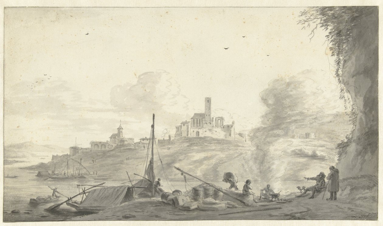Italian Landscape by Willem Schellinks