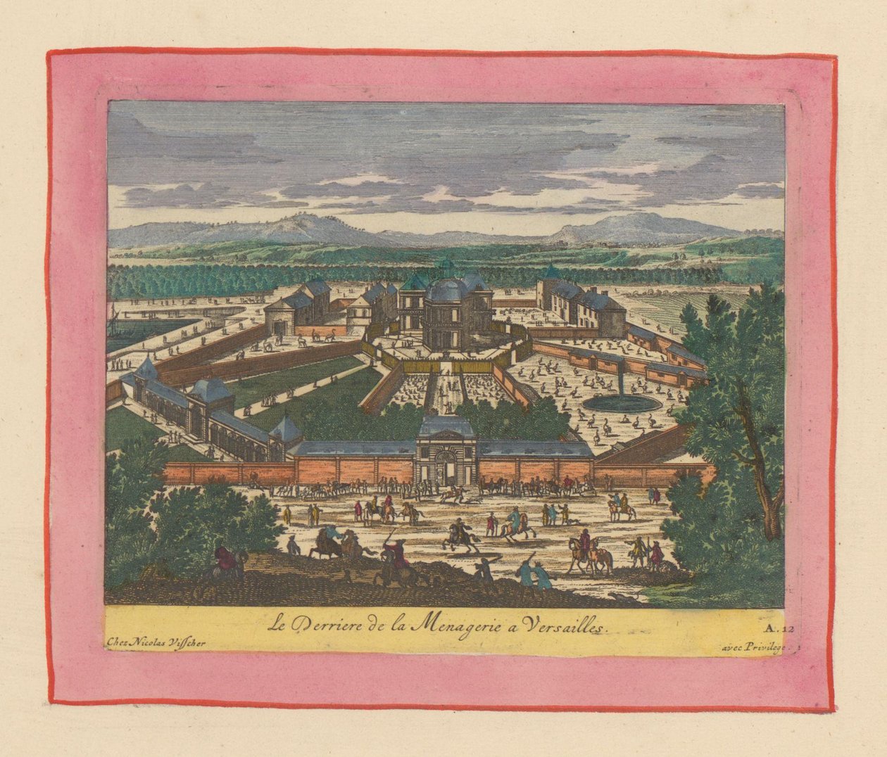 Backside of the Menagerie of Versailles by Willem Swidde