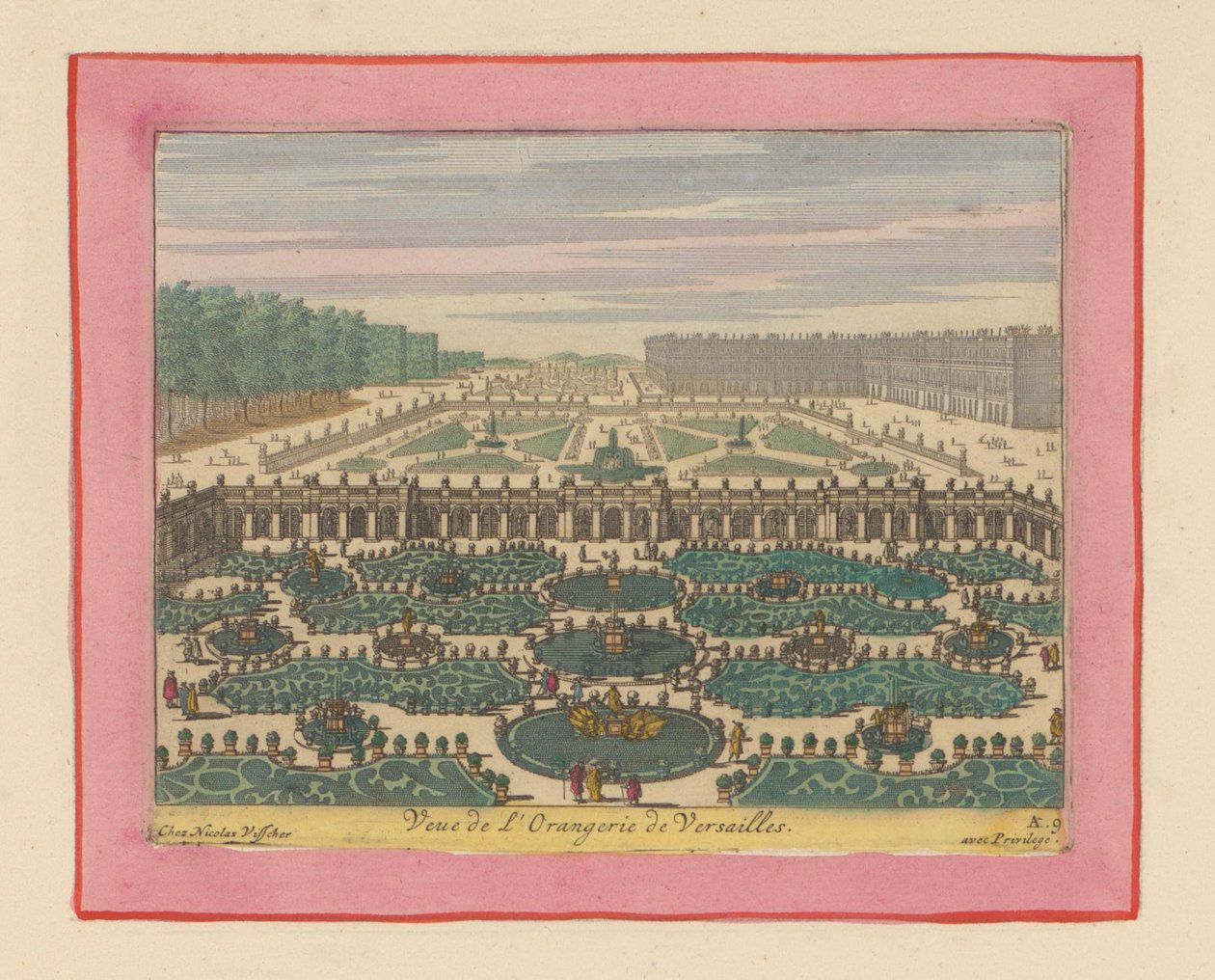 View of the Orangery of Versailles by Willem Swidde