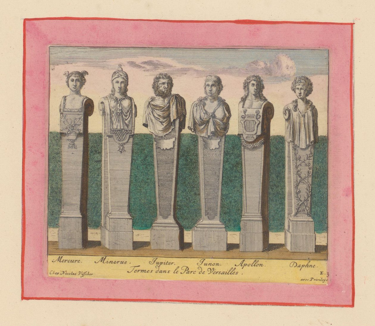 Hermes of Mercury, Minerva, Jupiter, Juno, Apollo and Daphne by Willem Swidde