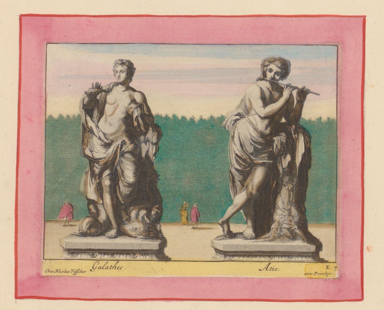 Statues of Galatea and Acis by Willem Swidde