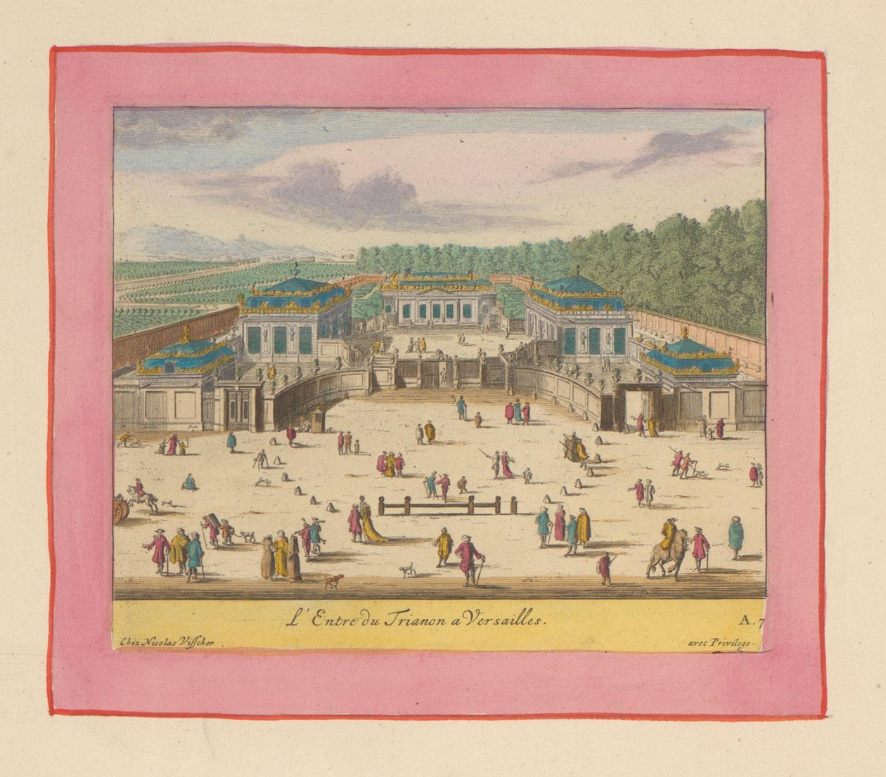 Entrance to the Grand Trianon at Versailles by Willem Swidde