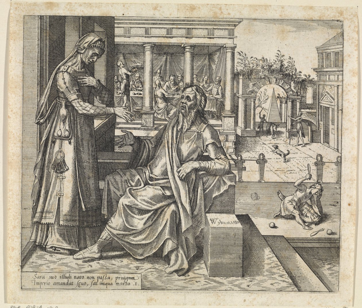 Sarah Asks Abraham to Send Away Hagar and Ishmael by Willem Thibaut