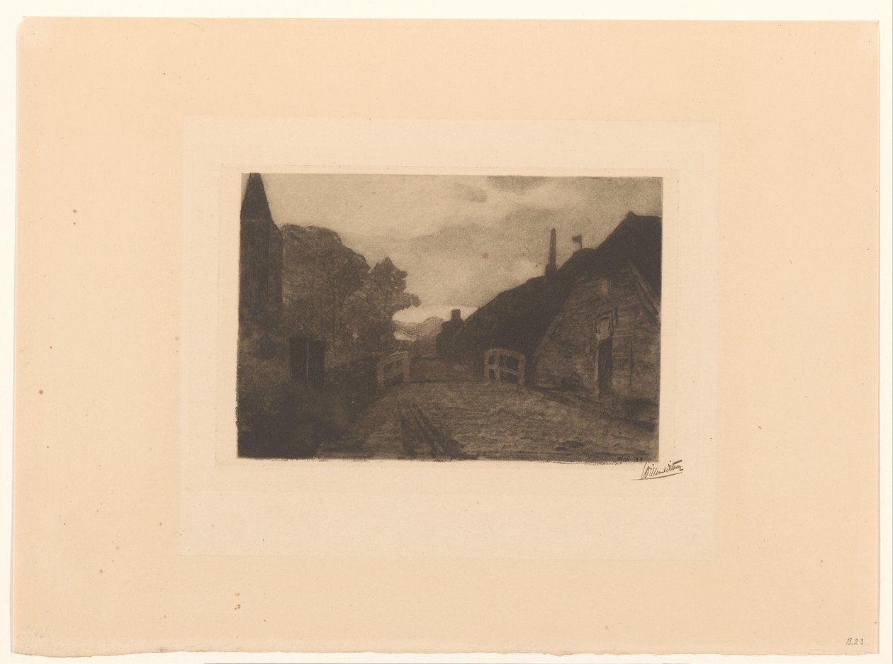 Village Road in Diepenheim by Willem Witsen (signed by artist)