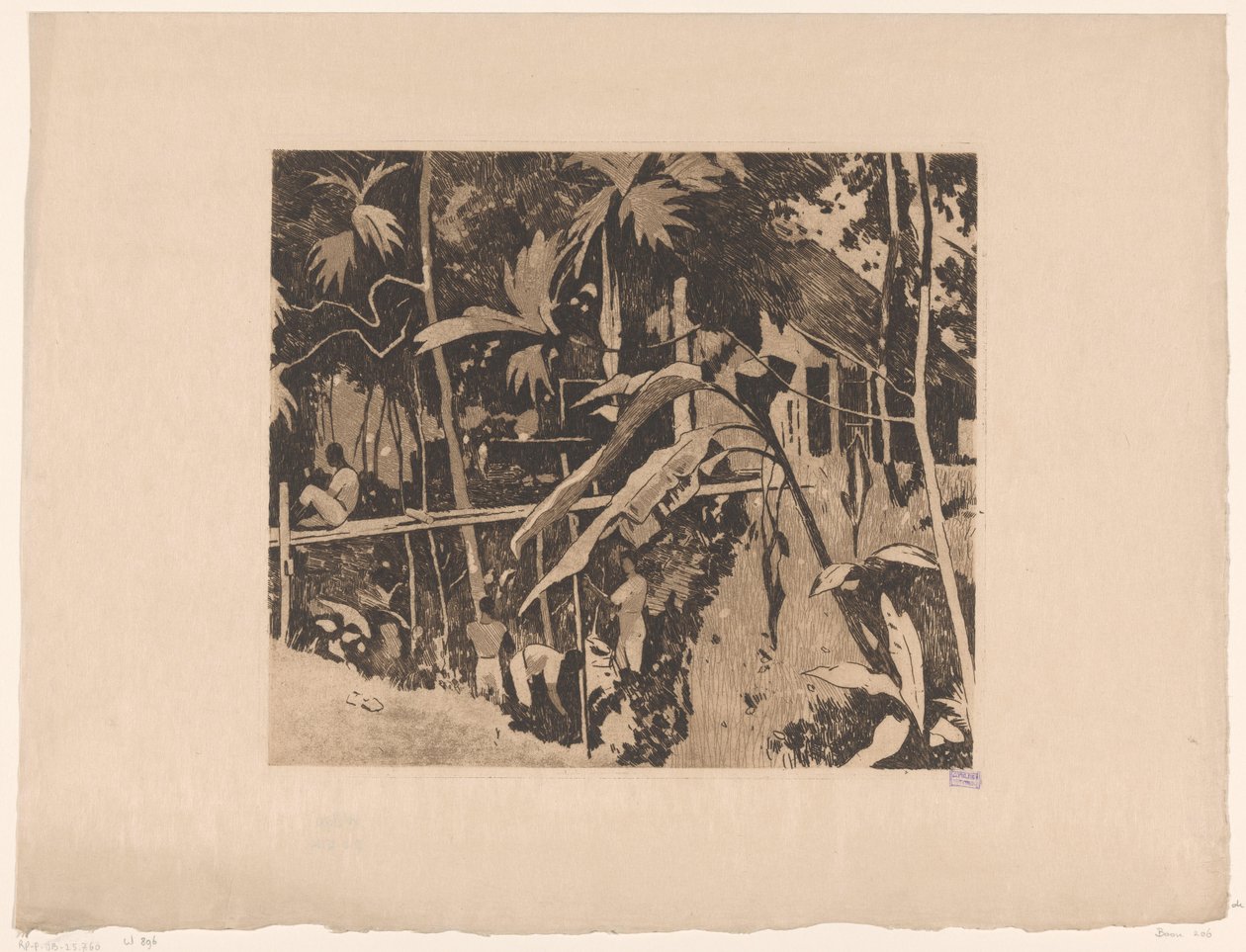 Vegetation and a Narrow Bridge in Buitenzorg by Willem Arnoldus Witsen