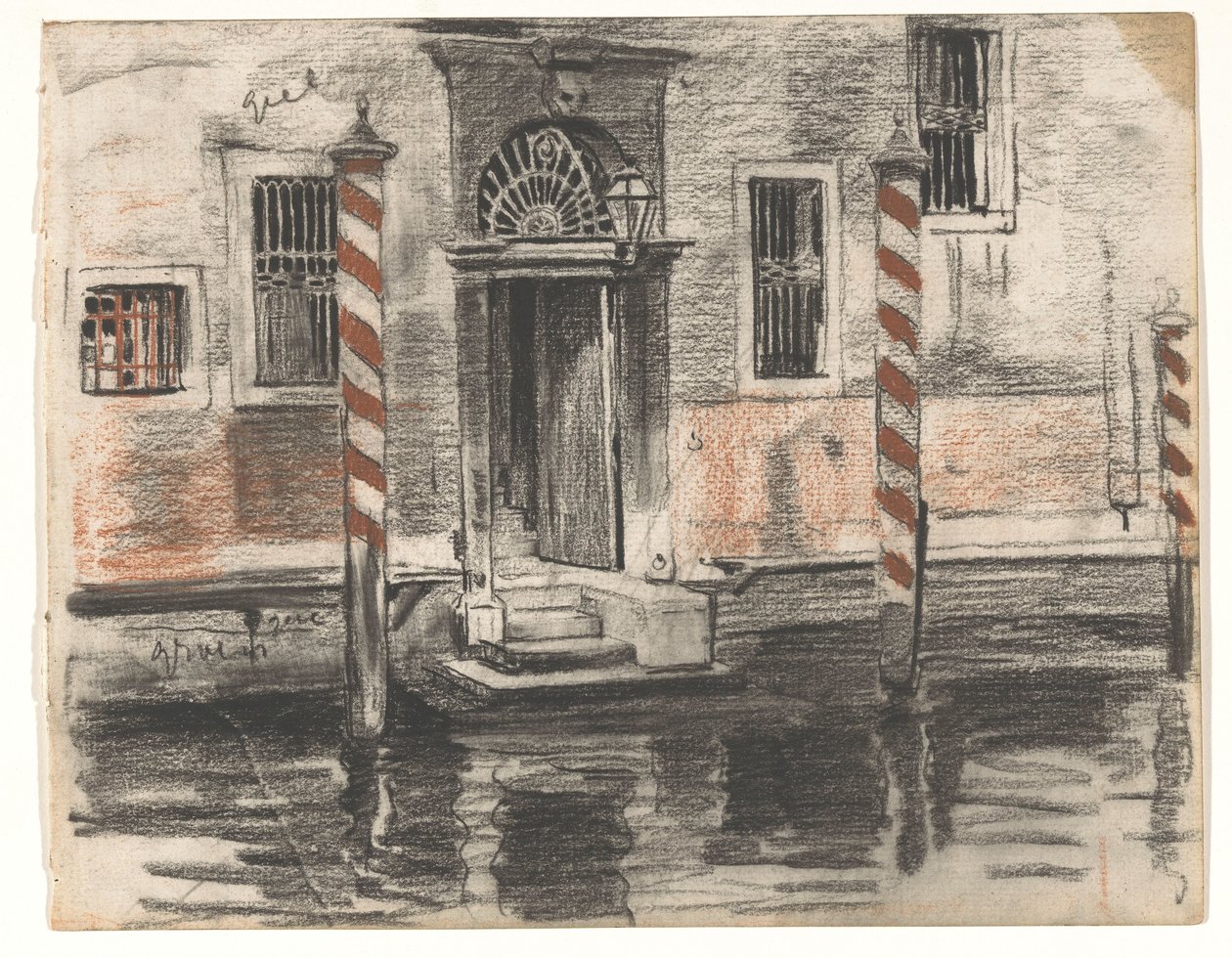 House on the Grand Canal in Venice, with Color Notes by Willem Arnoldus Witsen