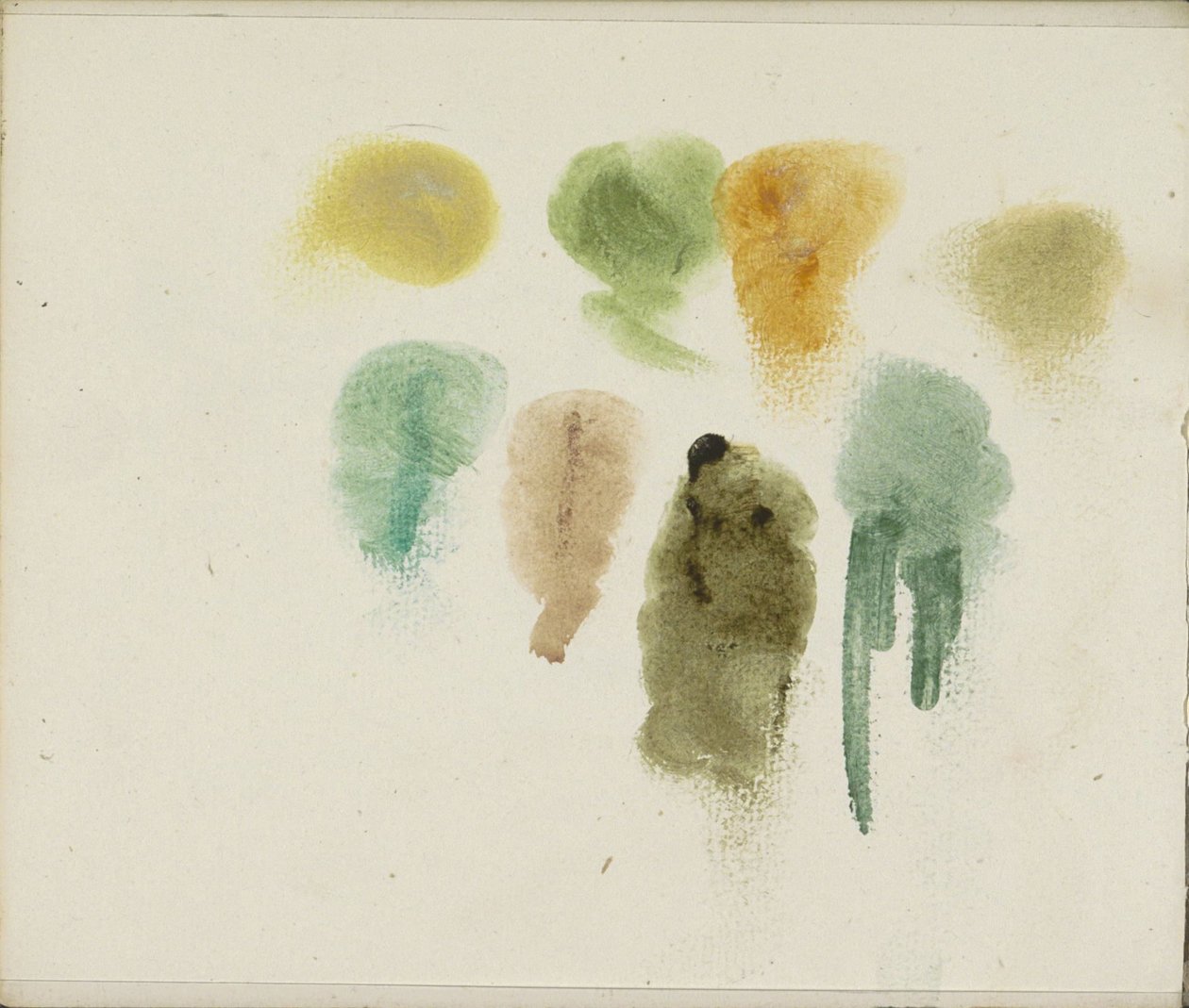 Study Sheet with Color Tests by Willem Arnoldus Witsen