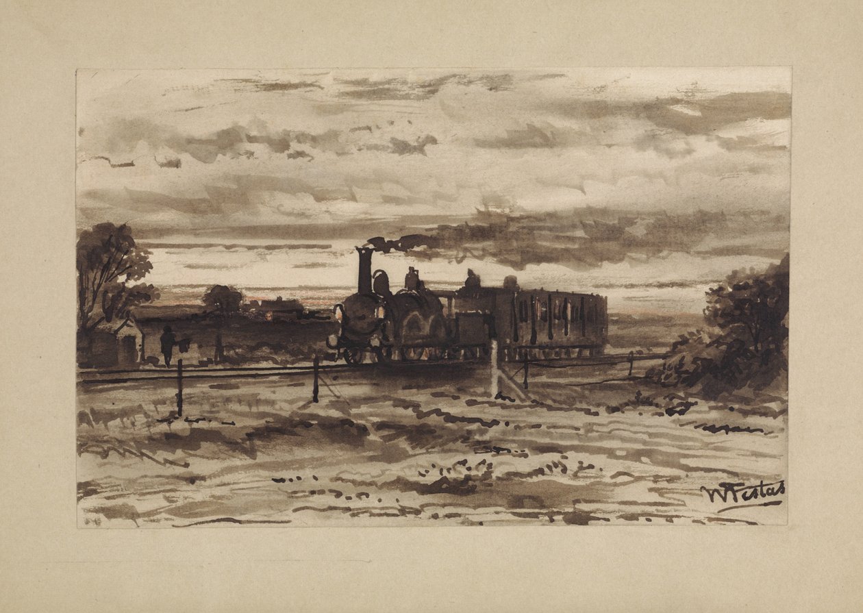Landscape with Train by Willem de Famars Testas