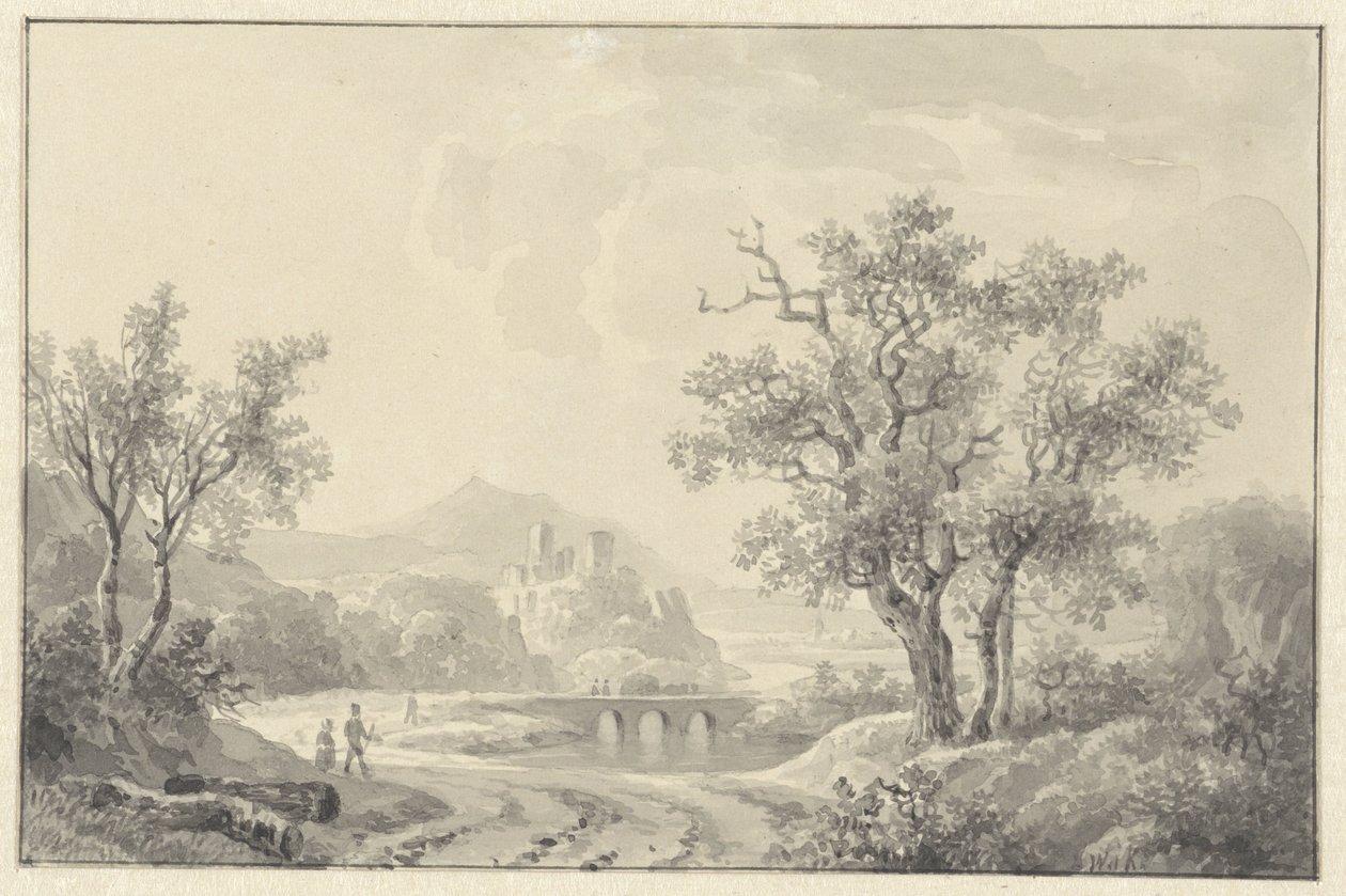 Landscape with Ruin in the Distance by Willem de Klerk