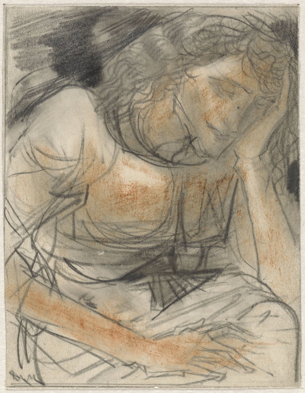 Woman with Hand Under Head by Willem van Konijnenburg