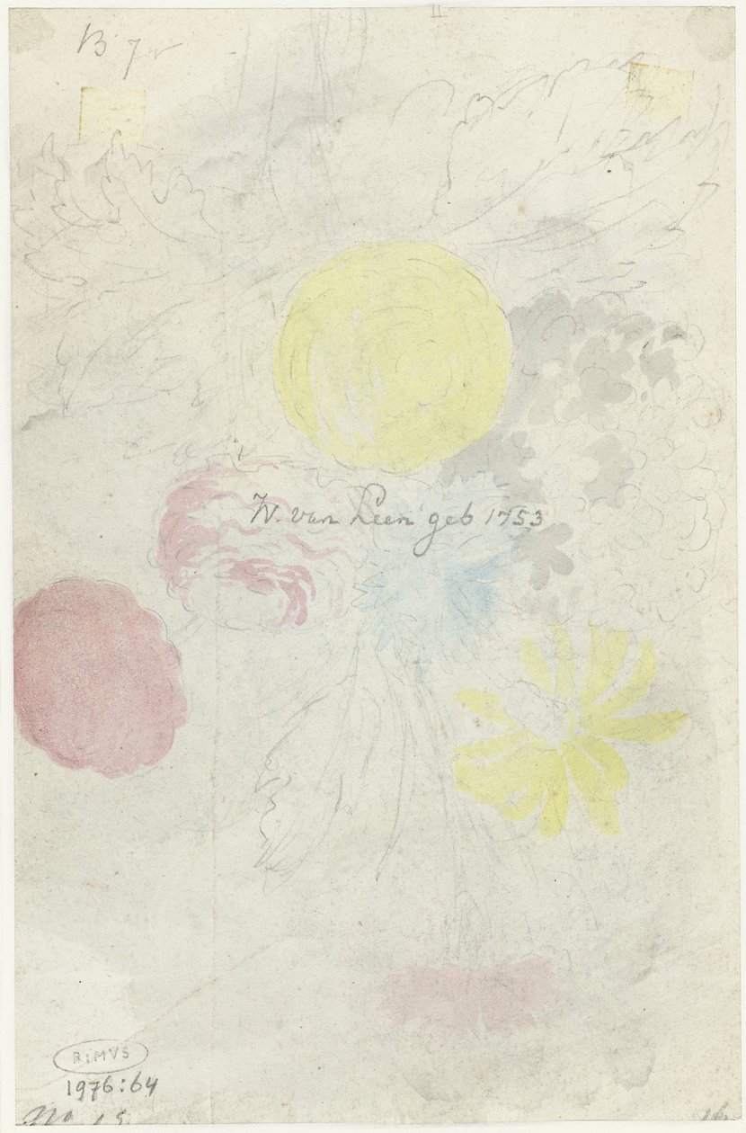 Sketch of a Bouquet by Willem van Leen