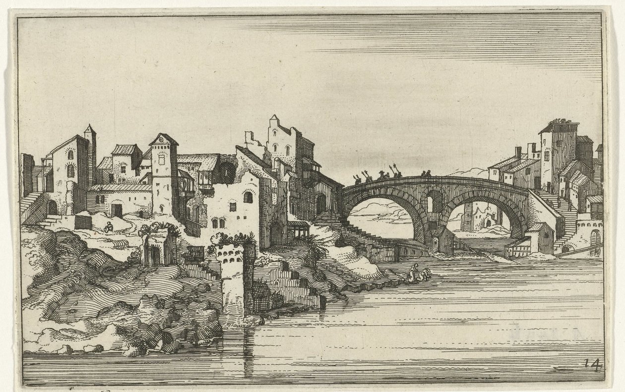 Bridge over the River by Willem van Nieulandt (II)