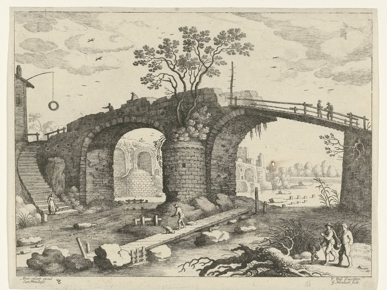 Bridge over a River by Willem van Nieulandt (II)