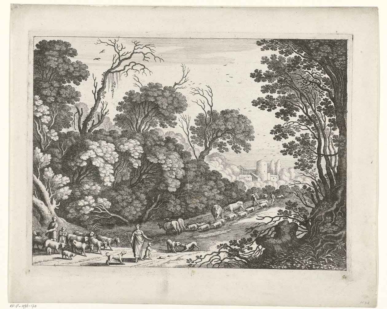 Shepherds with the Flock by Willem van Nieulandt (II)
