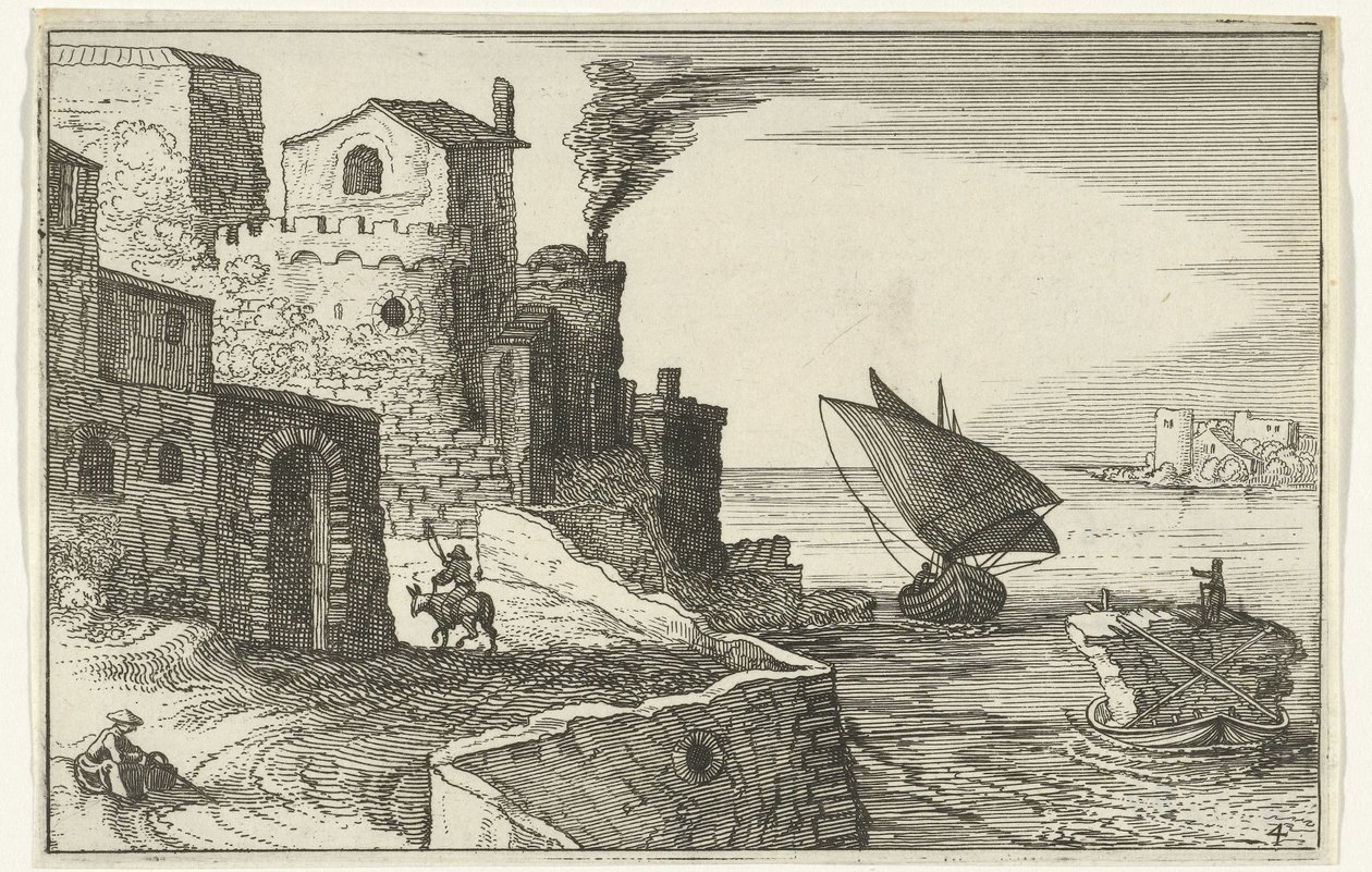 Coastal Village by Willem van Nieulandt (II)