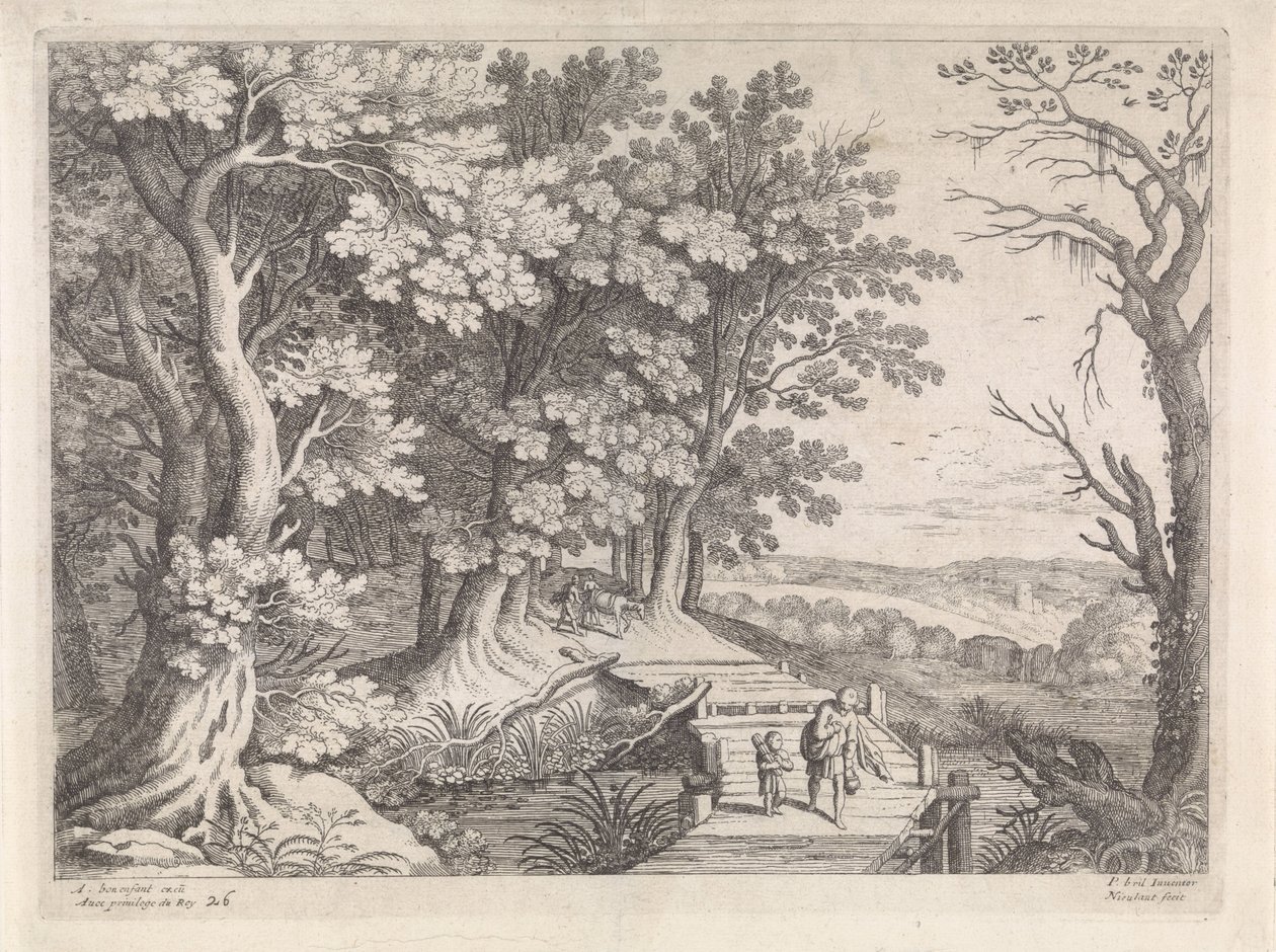Landscape with Abraham and Isaac by Willem van Nieulandt (II)