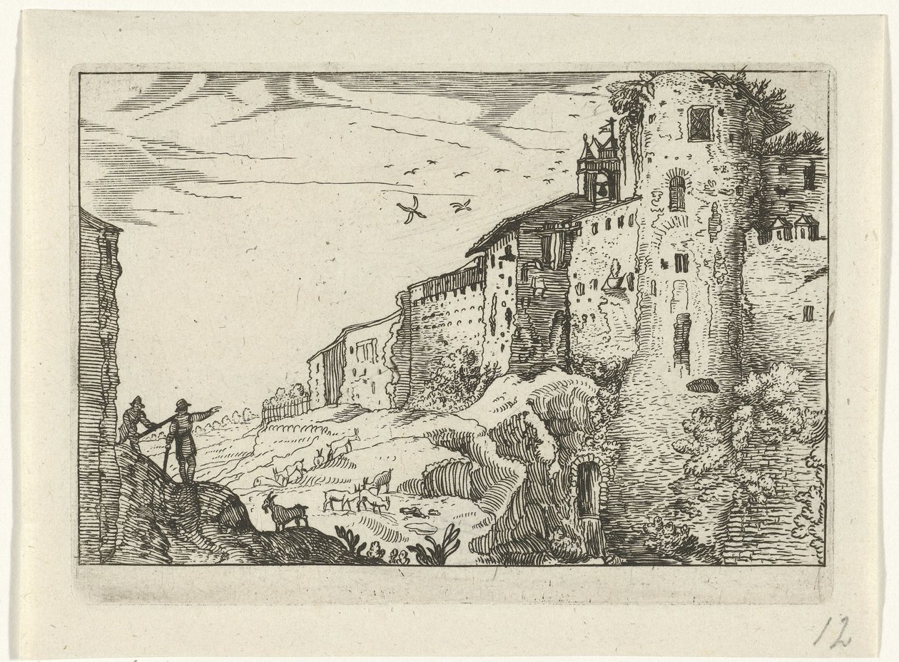Landscape with Roman Ruin by Willem van Nieulandt (II)