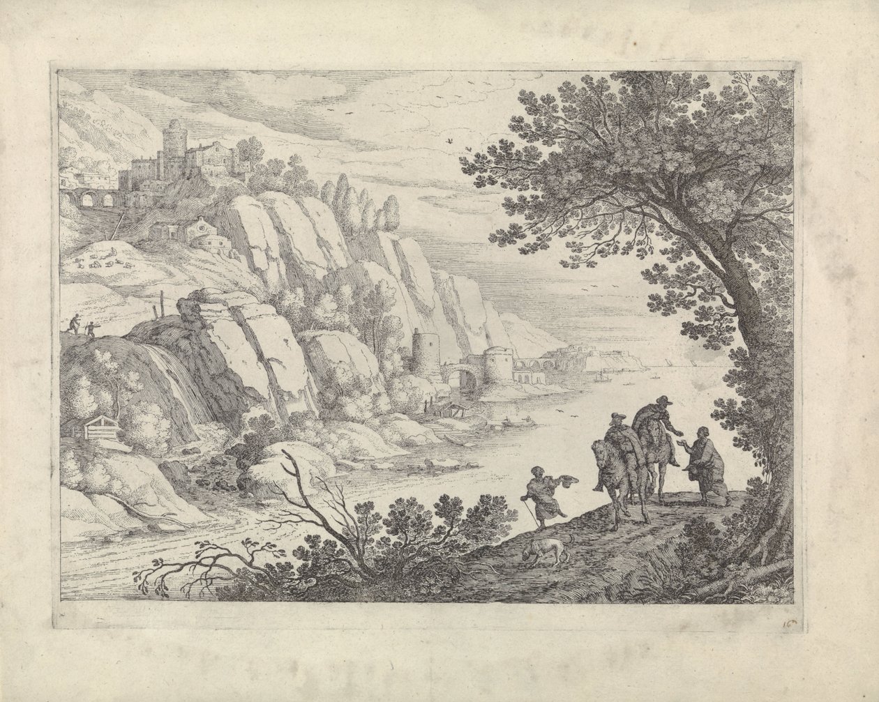 Riders and Beggars in a Landscape by Willem van Nieulandt (II)
