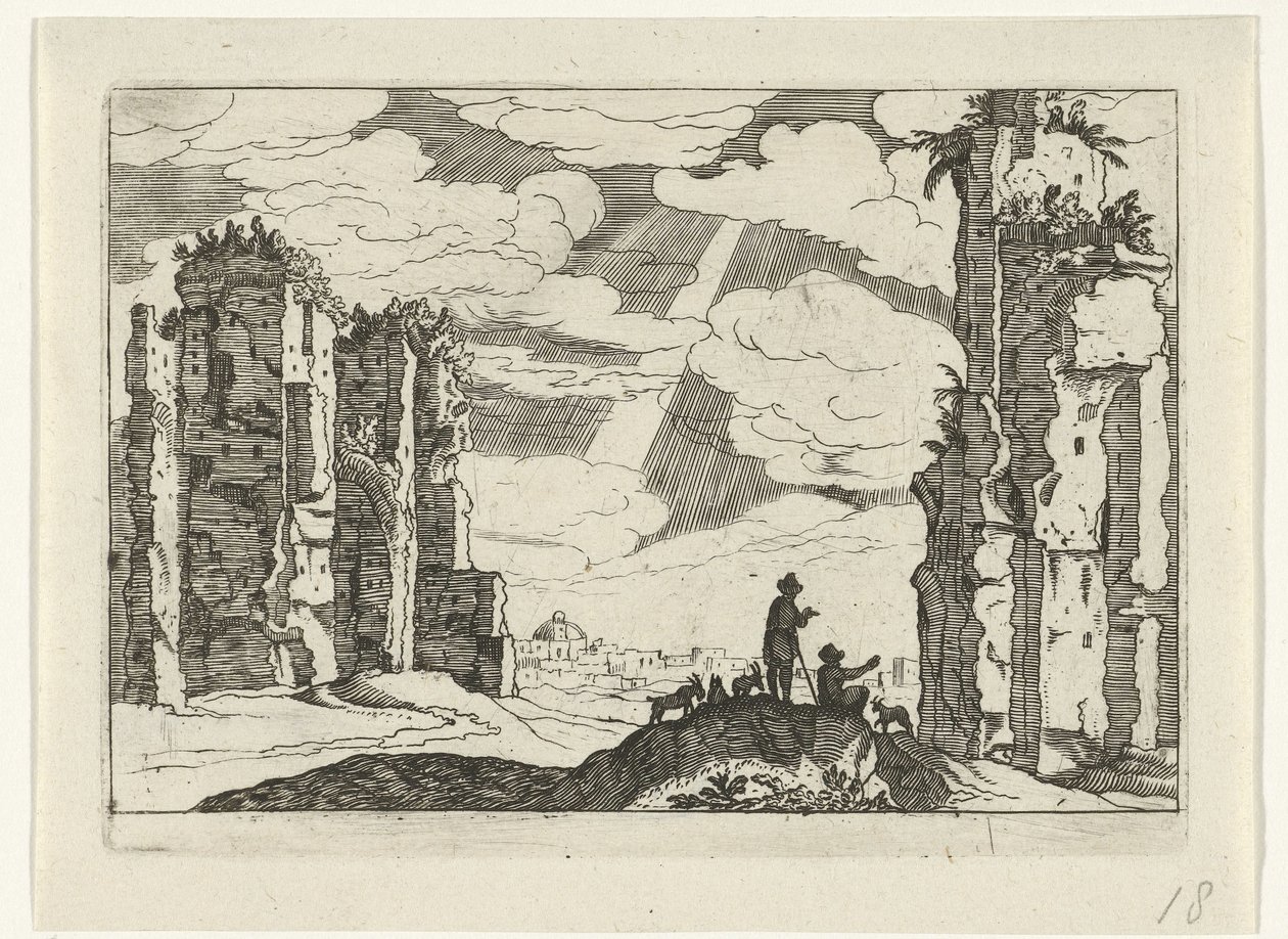 Ruins of the Baths of Caracalla by Willem van Nieulandt (II)