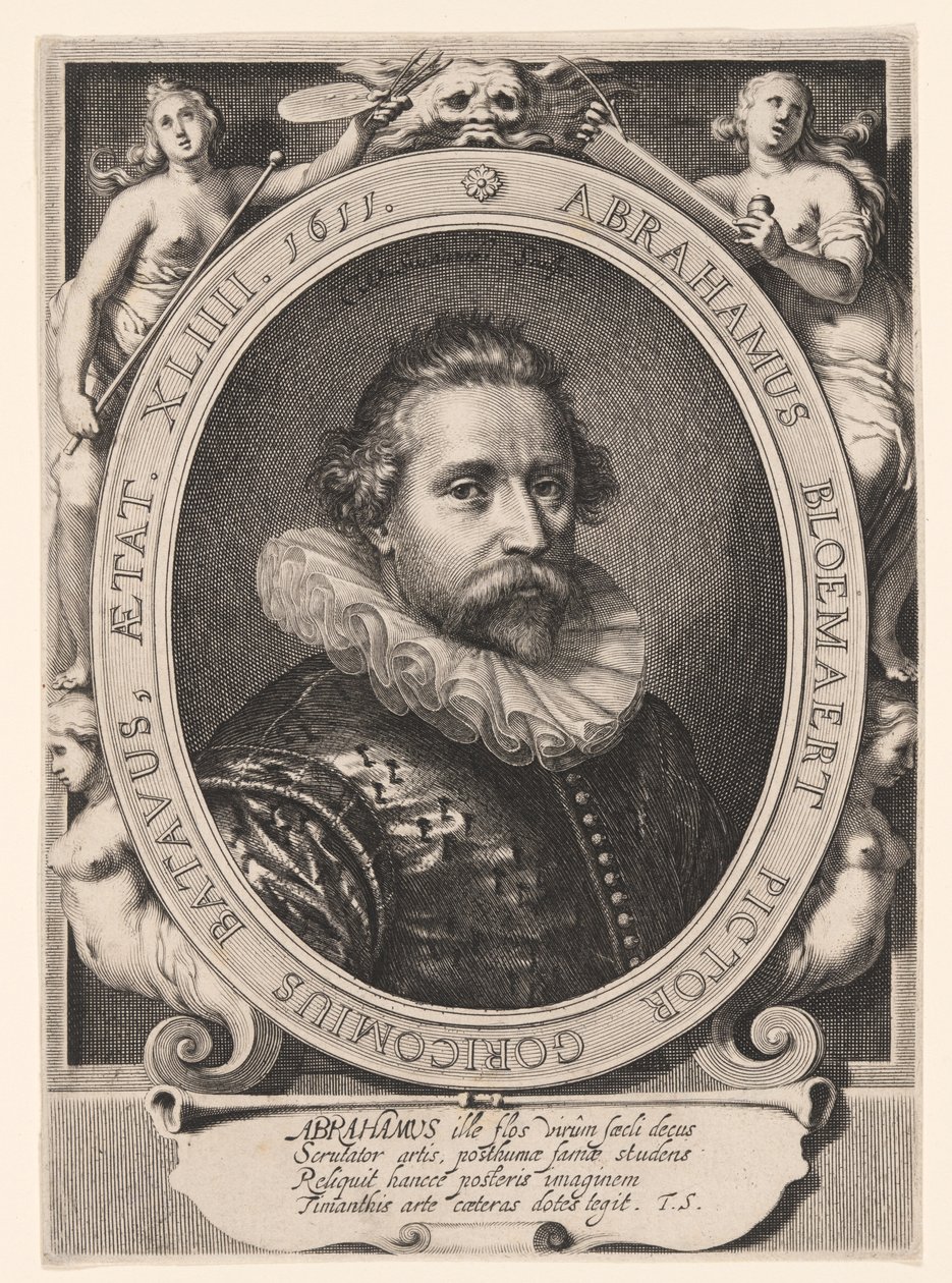 Portrait of Abraham Bloemaert by Willem van Swanenburgh