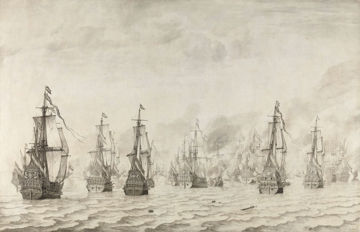 The Battle of Dunkirk by Willem van de Velde (I)