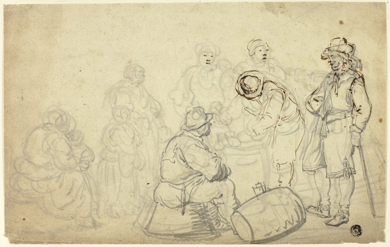 Peasant Scene by Willem van de Velde I