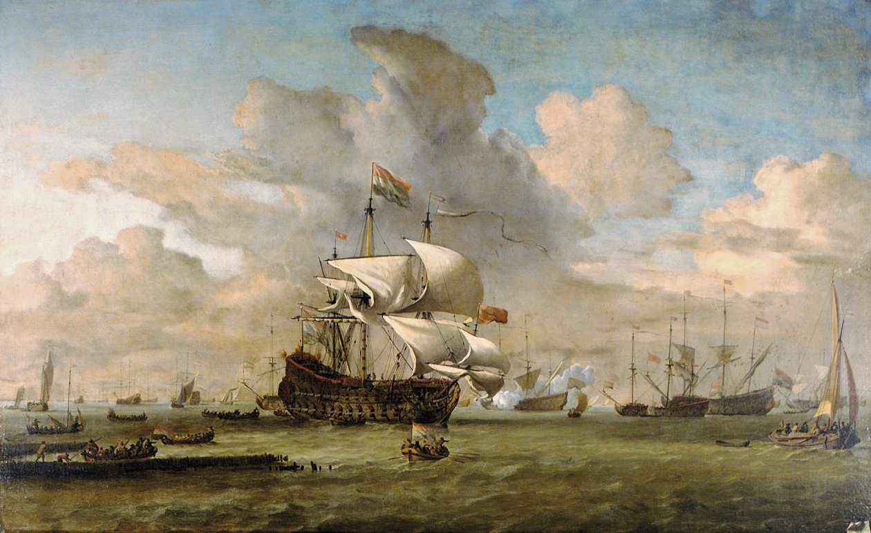 Hollandia, 1692 by Willem van de Velde the Younger