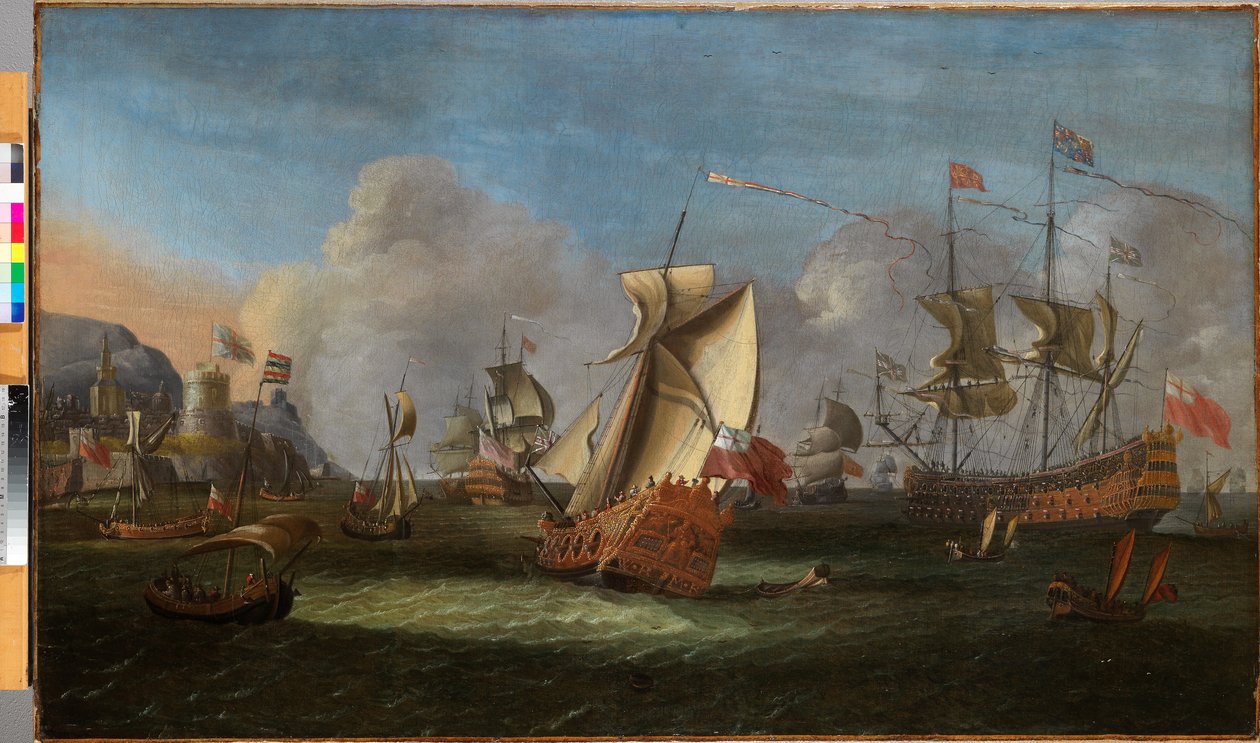 King William III off the Coast of Ireland, June 1690 by Willem van der Hagen